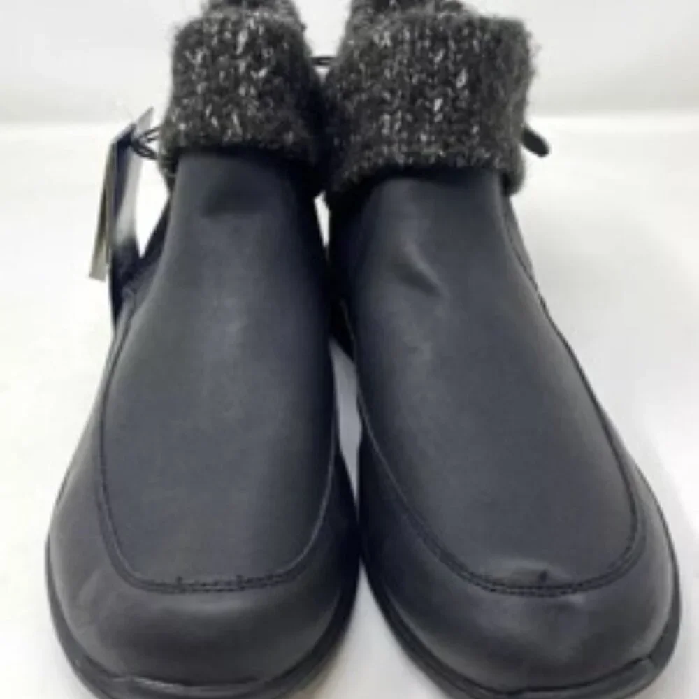 Khombu Billie Winter Ankle Boot Black Size 6 - Picture 2 of 6